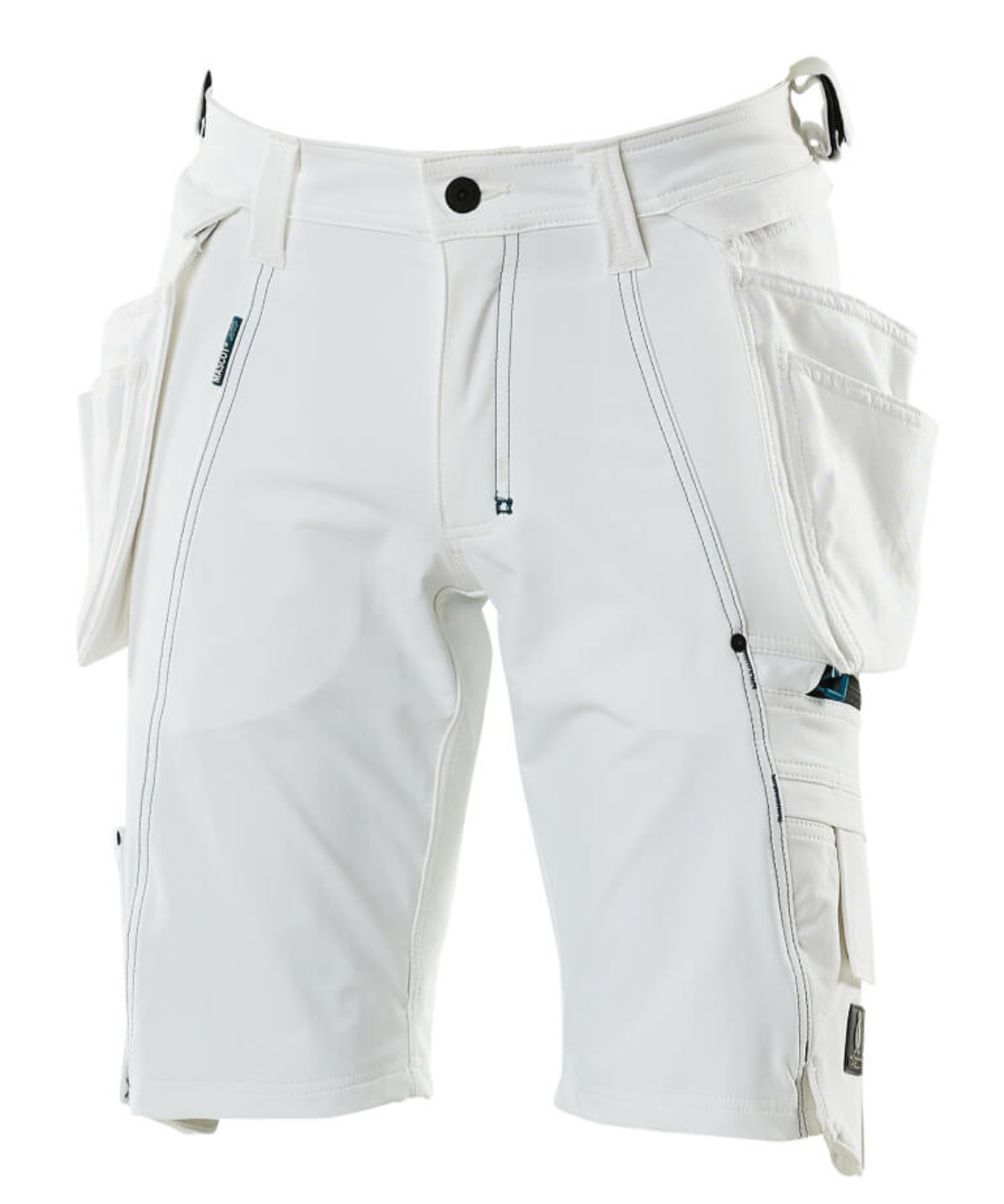 Mascot Advanced håndværkershorts full stretch, Hvid - Mascot 17149-311-06