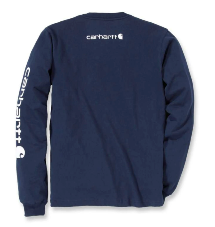 Langærmet T-shirt, Herre, Navy - Carhartt EK231 - NVY