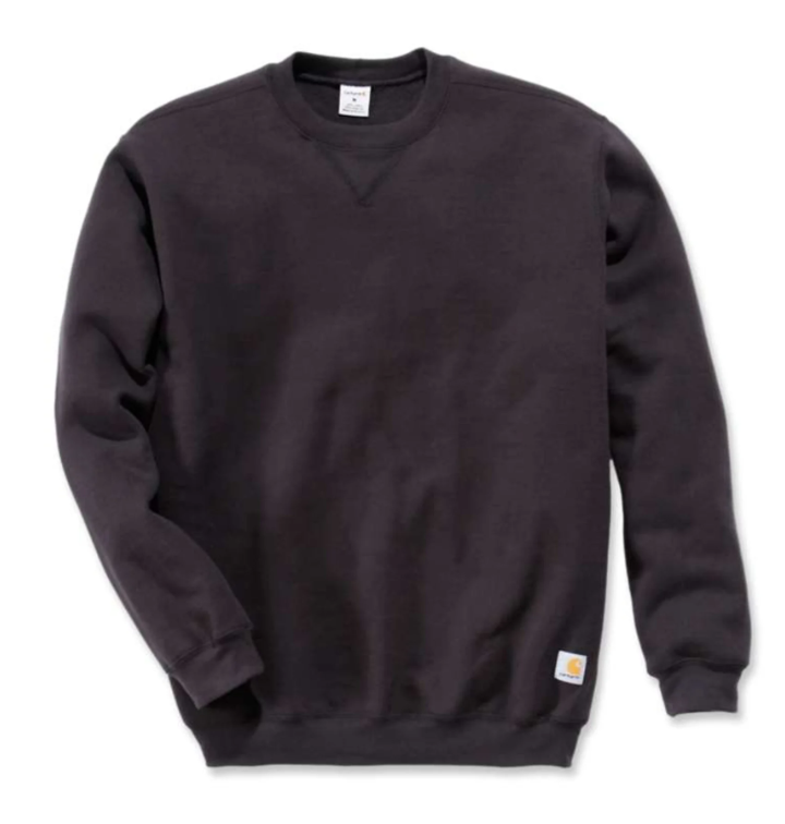 Crewneck Sweatshirt, Herre, Sort - Carhartt K124 - BLK