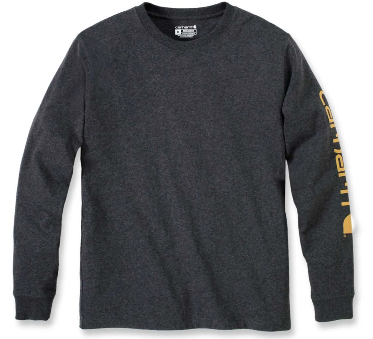 Langærmet T-shirt, Herre, Carbon heather - Carhartt EK231 - CHR