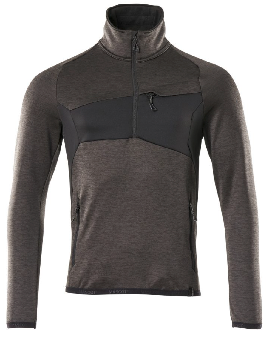 Mascot Accelerate fleecetrøje 18003, Mørk Antracit/sort, Herre