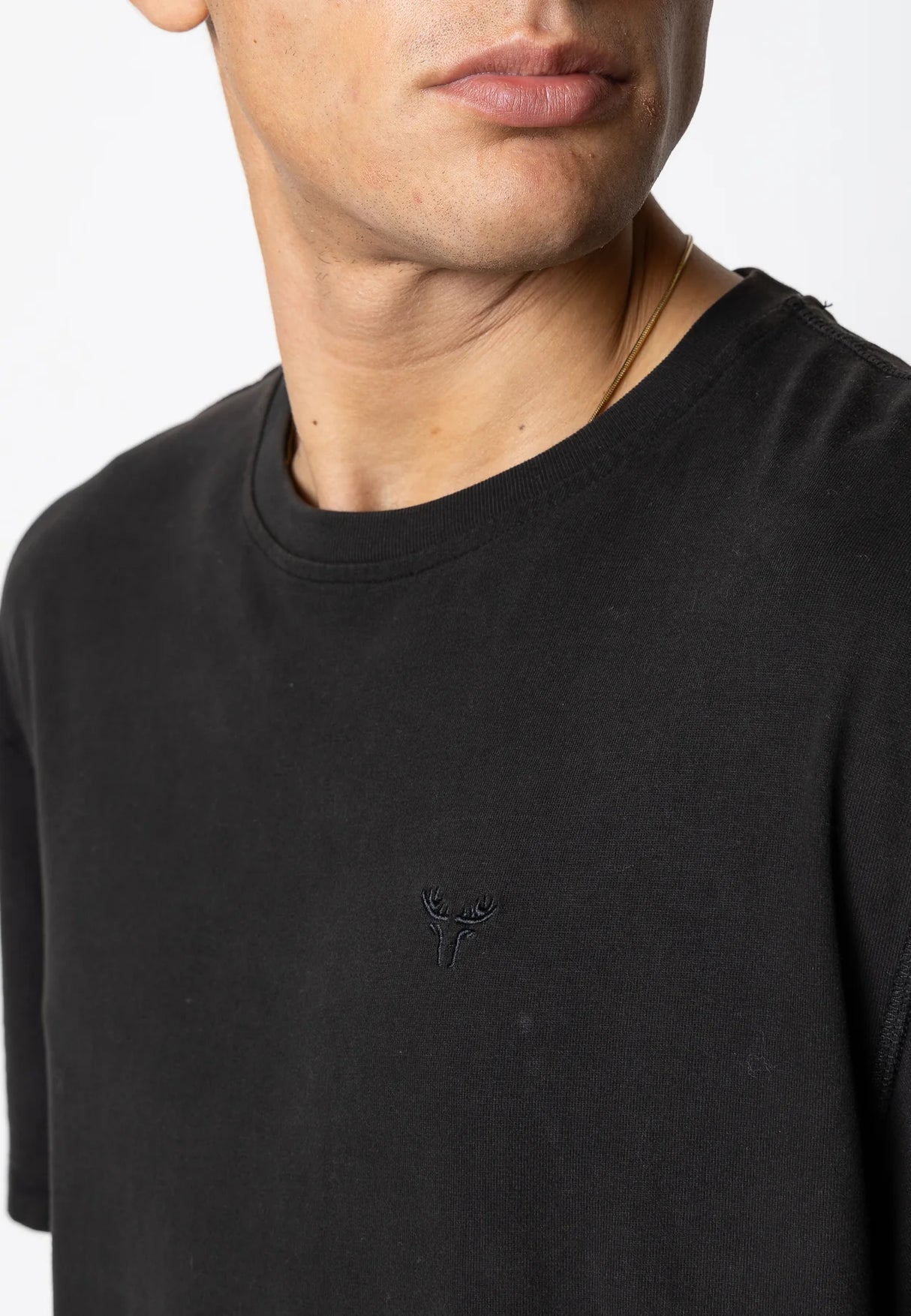 Fat Moose taylor cotton t-shirt, Herre, Sort