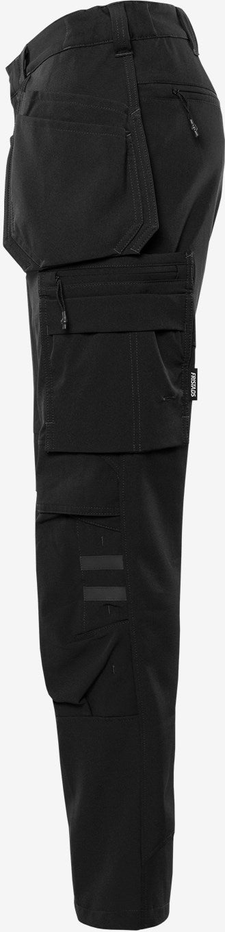Fristads håndværkerbukser 2596 LWS full stretch, Sort - 133443