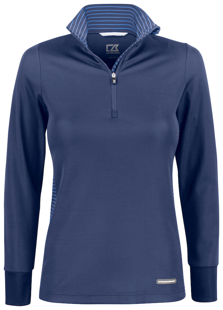 Traverse Halfzip Dame, Navy- CUTTER & BUCK 358417