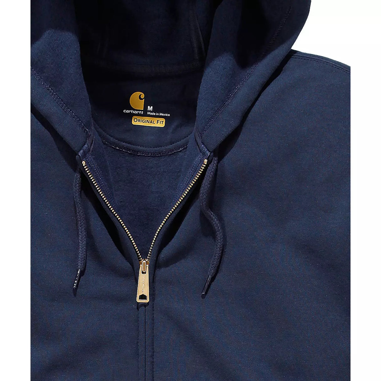 Hættetrøje Med Lynlås, Navy - Carhartt K122