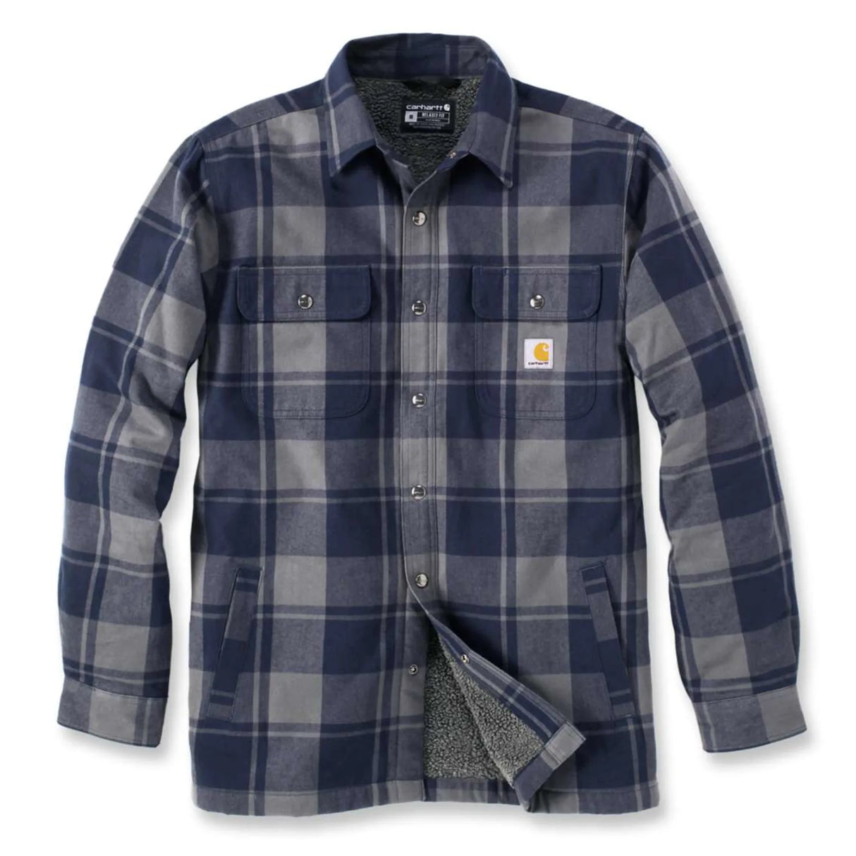 Foret Flannel Skjortejakke, Navy - Carhartt 105939 - 412