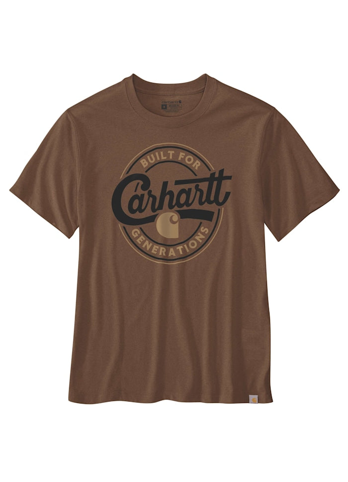 Carhartt Script Graphic Tee, Red Duck Heather - 107049