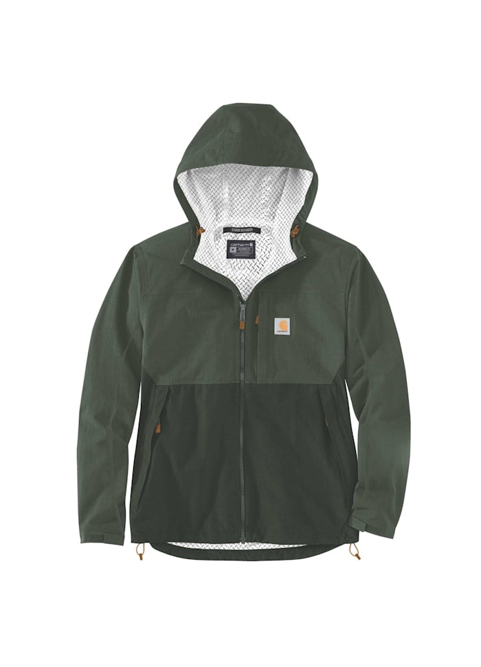 Carhartt letvægtsjakke, packable og afslappet pasform, Forest Green - 105751