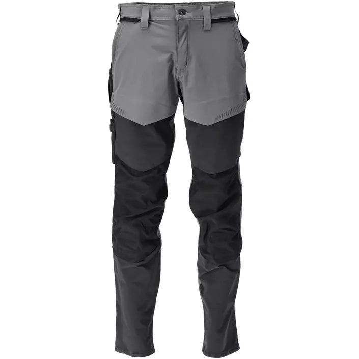 Mascot Customized Arbejdsbukser Full Stretch, Stengrå/Sort, Herre - 22379-311-8909