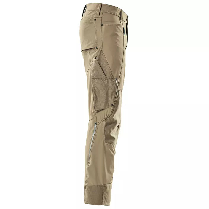 Mascot Advanced Arbejdsbukser Full Stretch, Lys Khaki, Herre - 17179-311-55