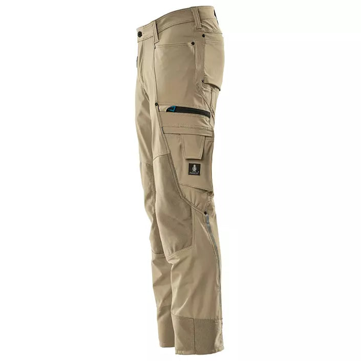 Mascot Advanced Arbejdsbukser Full Stretch, Lys Khaki, Herre - 17179-311-55