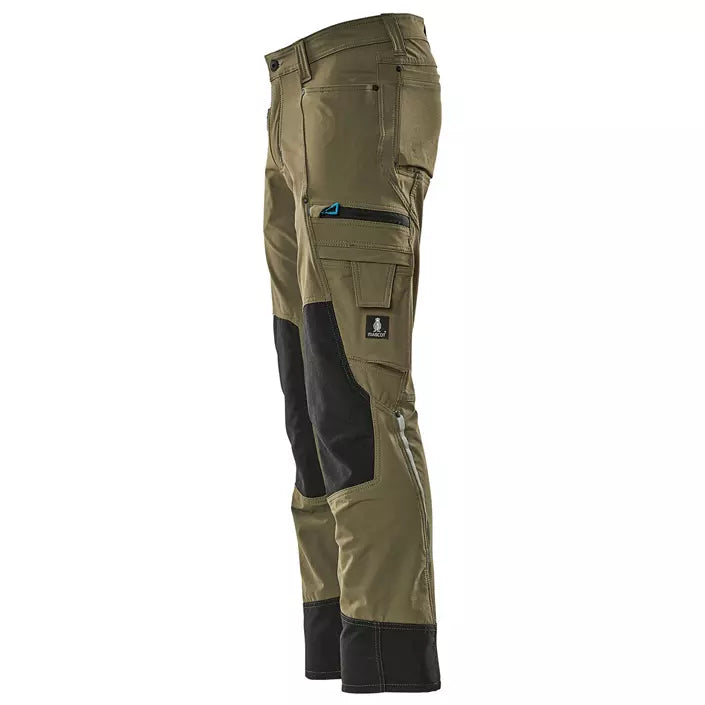 Mascot Advanced Arbejdsbukser Full Stretch, Mosgrøn, Herre - 17179-311-33