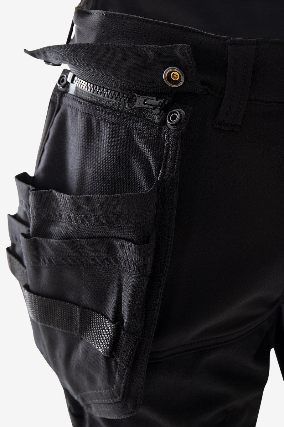 Kansas Evolve håndværkerbukser Full stretch, Sort - 130160