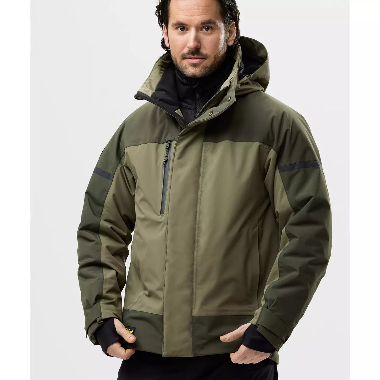 Snickers AllroundWork vinterjakke 1112, Khaki Green/Dark Khaki Green, Herre
