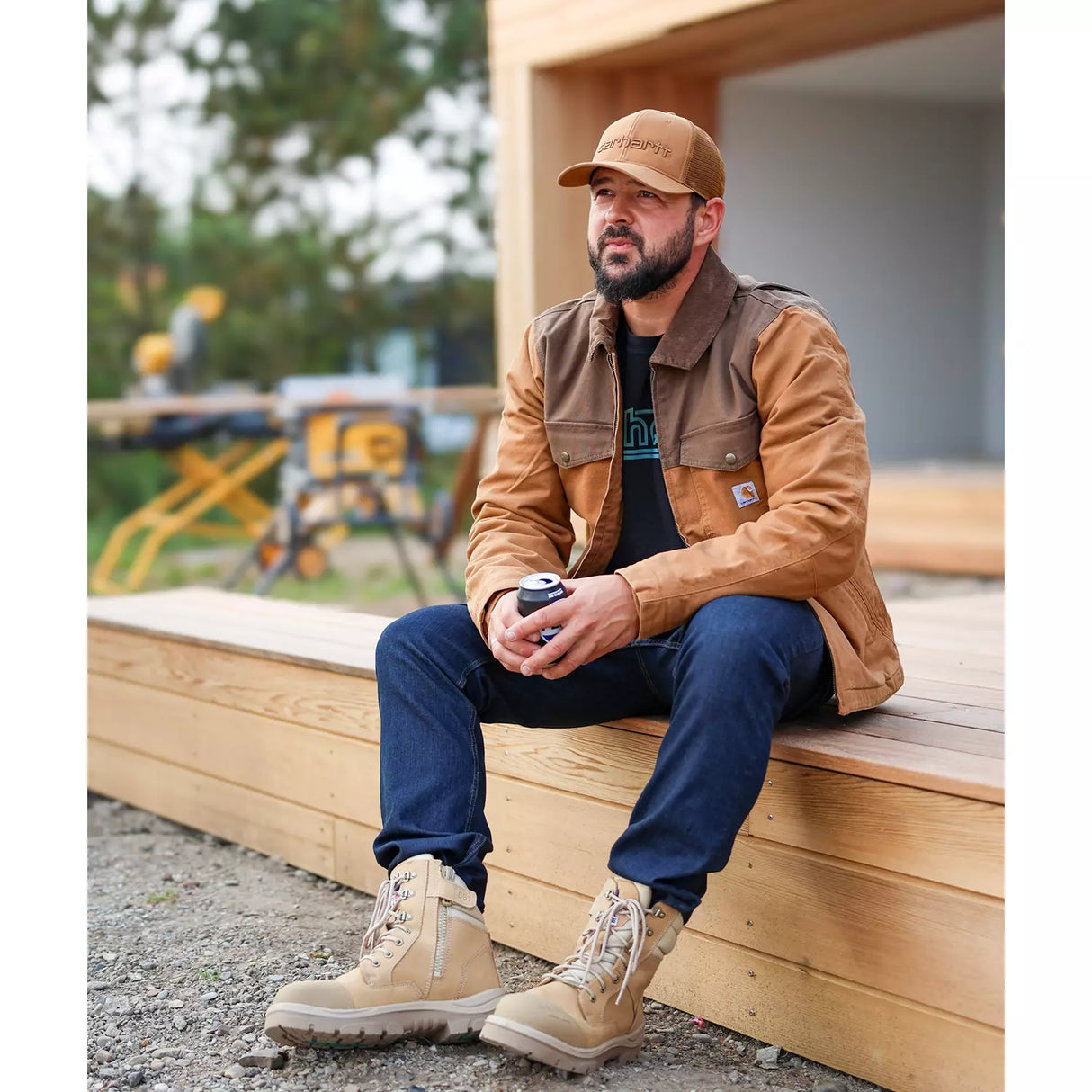 Carhartt Montana Duck jakke med for, Brown/coffee 106432