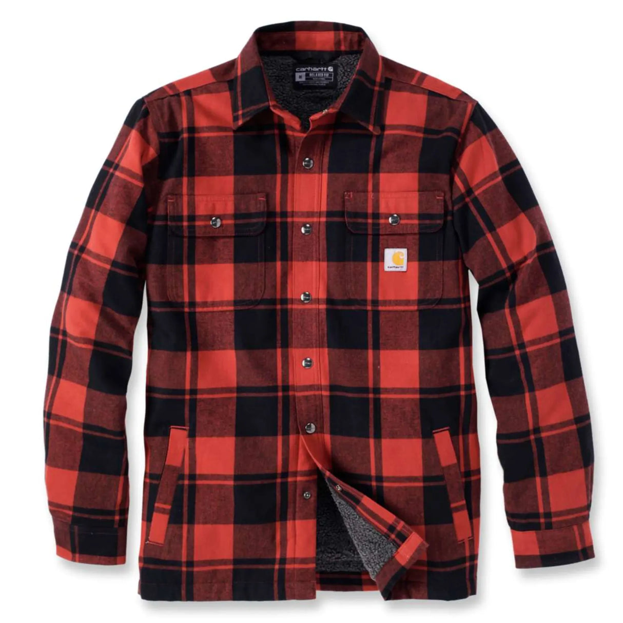 Foret Flannel Skjortejakke, Red Ochre - Carhartt 105939 - R81