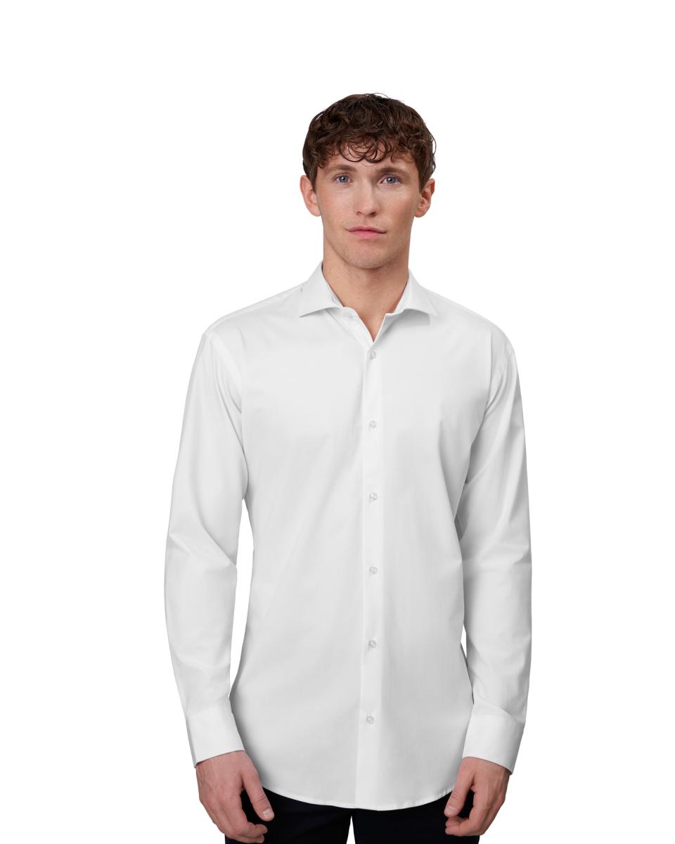 Stretch Skjorte Regular fit, Herre, Sort - S50