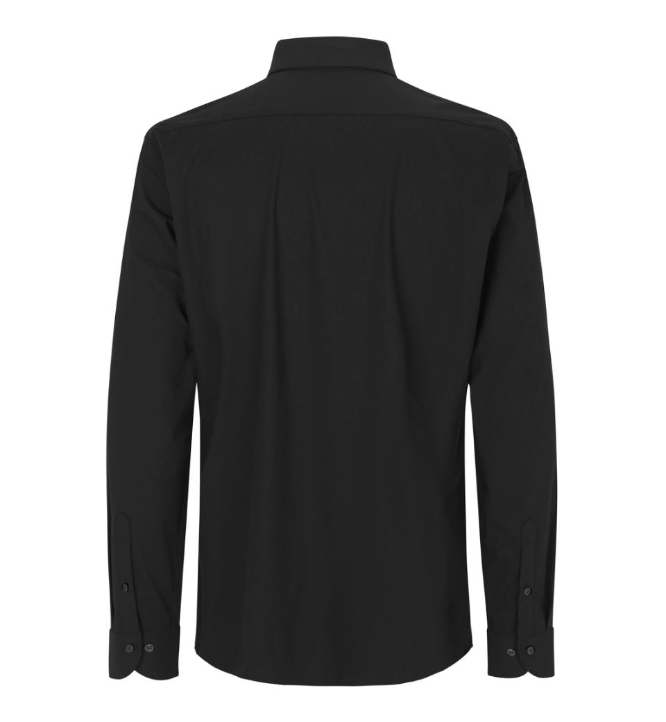 Stretch Skjorte Regular fit, Herre, Sort - S50