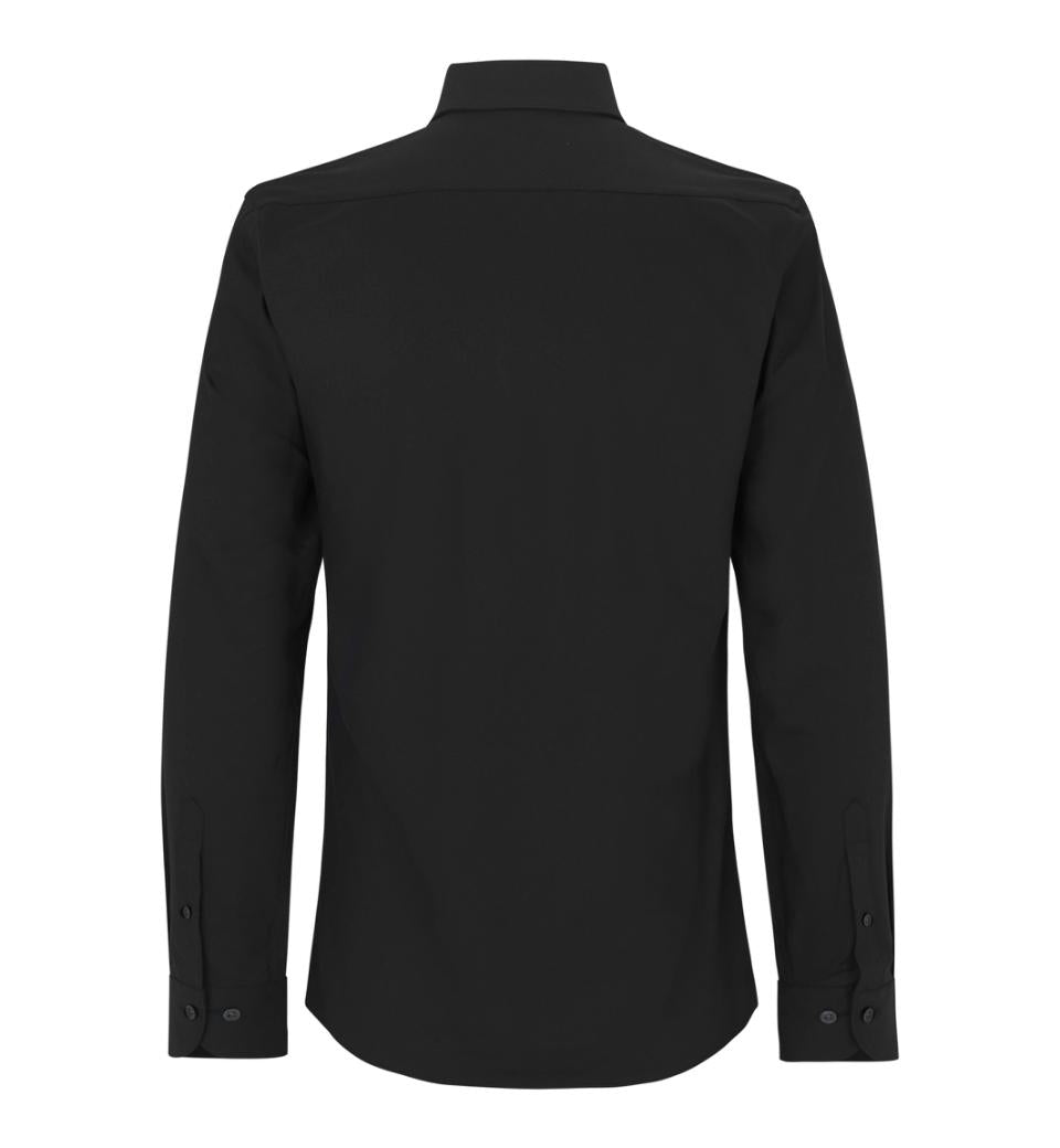 Stretch Skjorte Slim fit, Herre, Sort - S51