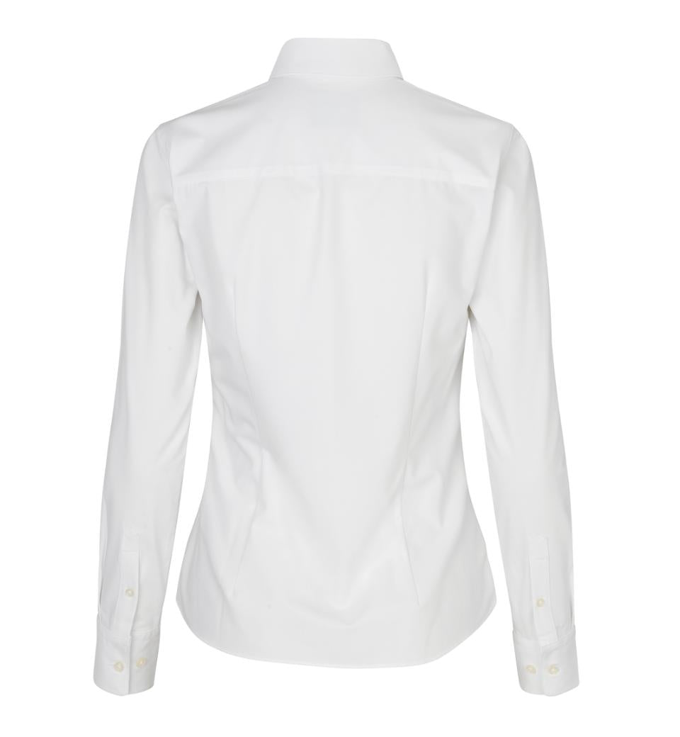 Hybrid Modern fit dameskjorte, Hvid - Seven Seas S52