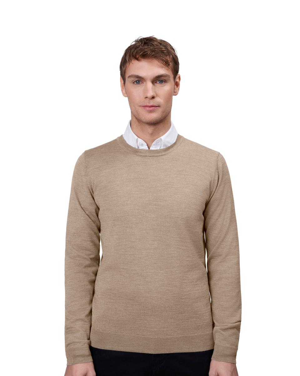 Klassisk Merino Pullover – Blød & Tidløs Strik i Uldmix - Sort - S650