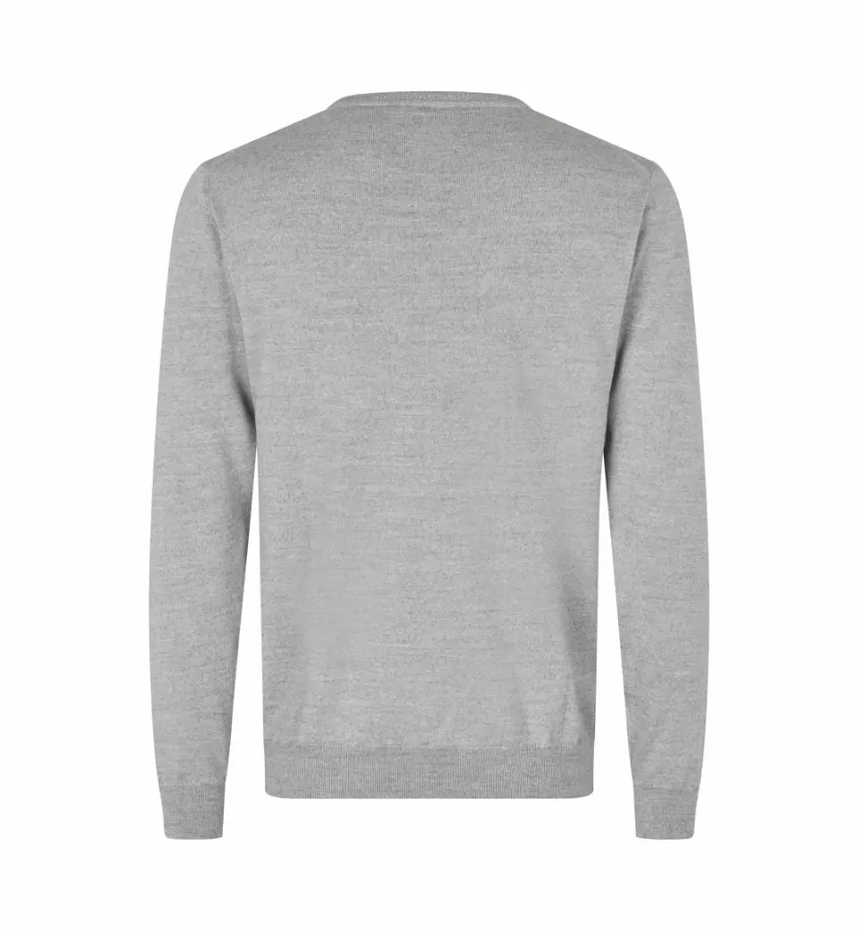 The knit v-neck, Lysegrå, Seven Seas S670
