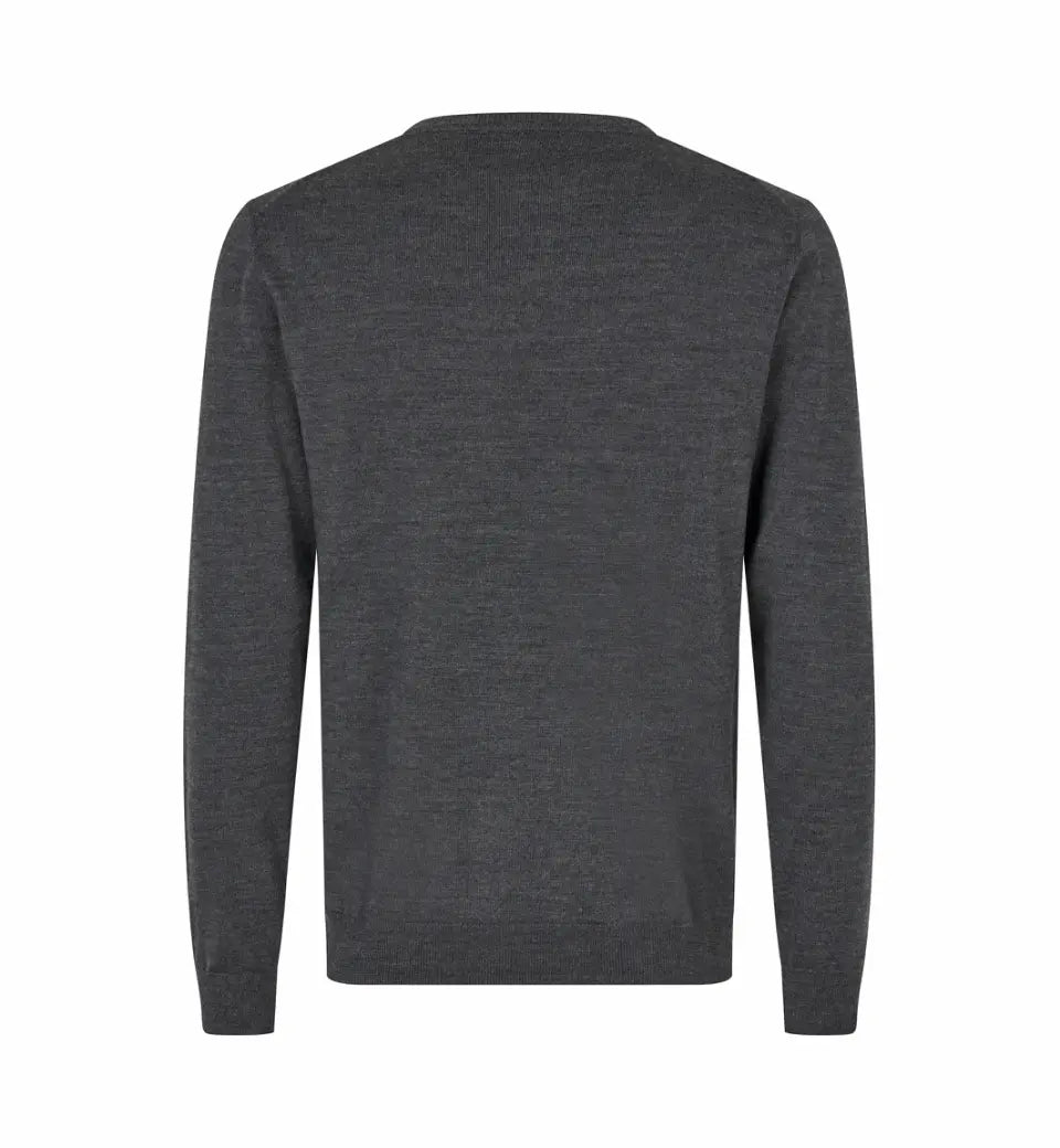 The knit v-neck, Mørkegrå, Seven Seas S670