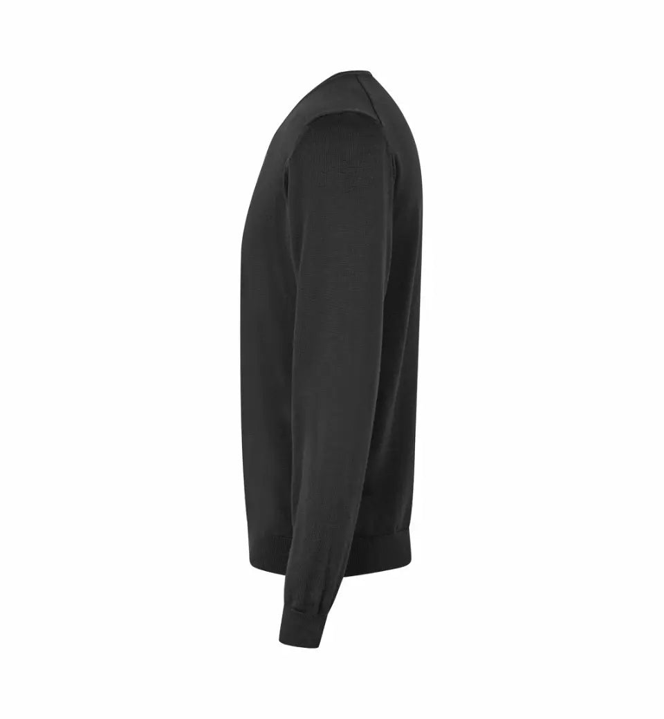 The knit v-neck, Sort, Seven Seas S670
