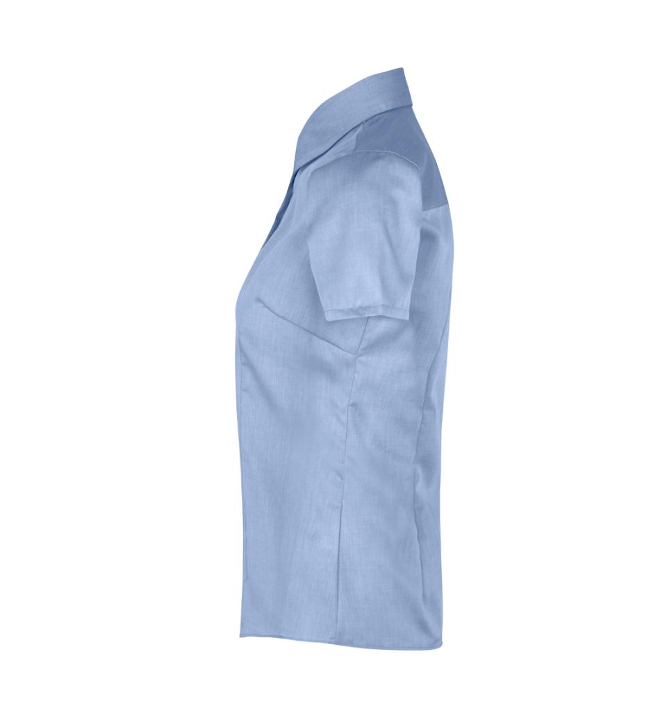 Fine Twill kortærmet Modern fit dameskjorte, Blå - Dame - Seven Seas S721