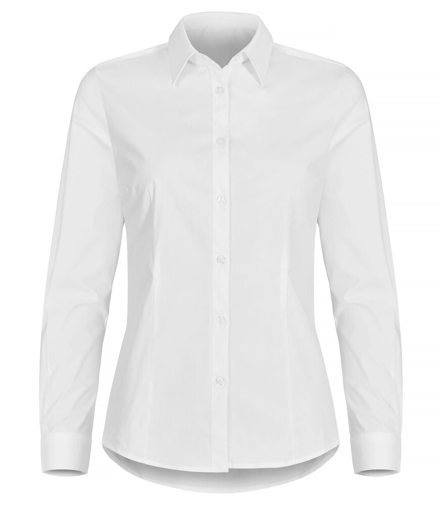 Dame Stretch Shirt, Hvid - Clique 027961
