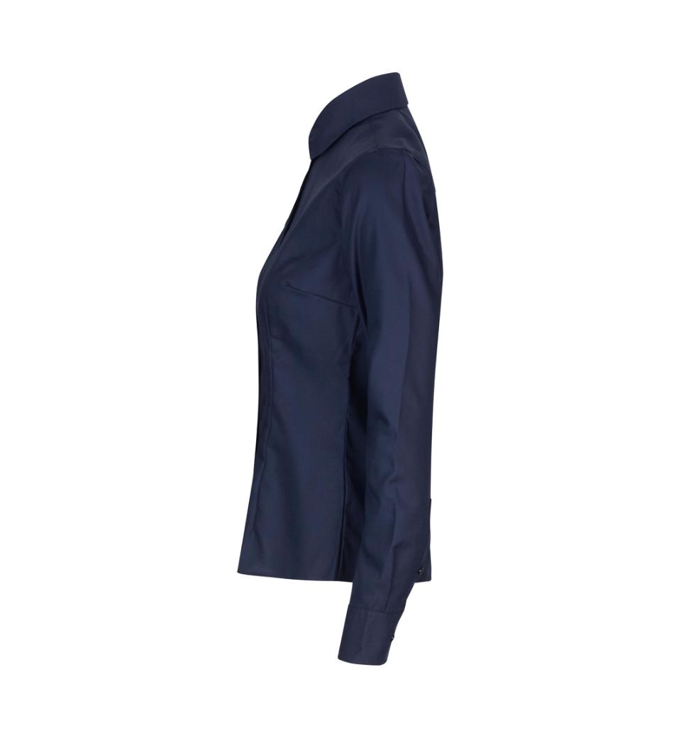 Moderne fit Fine Twill dameskjorte - Navy - Seven Seas SS720