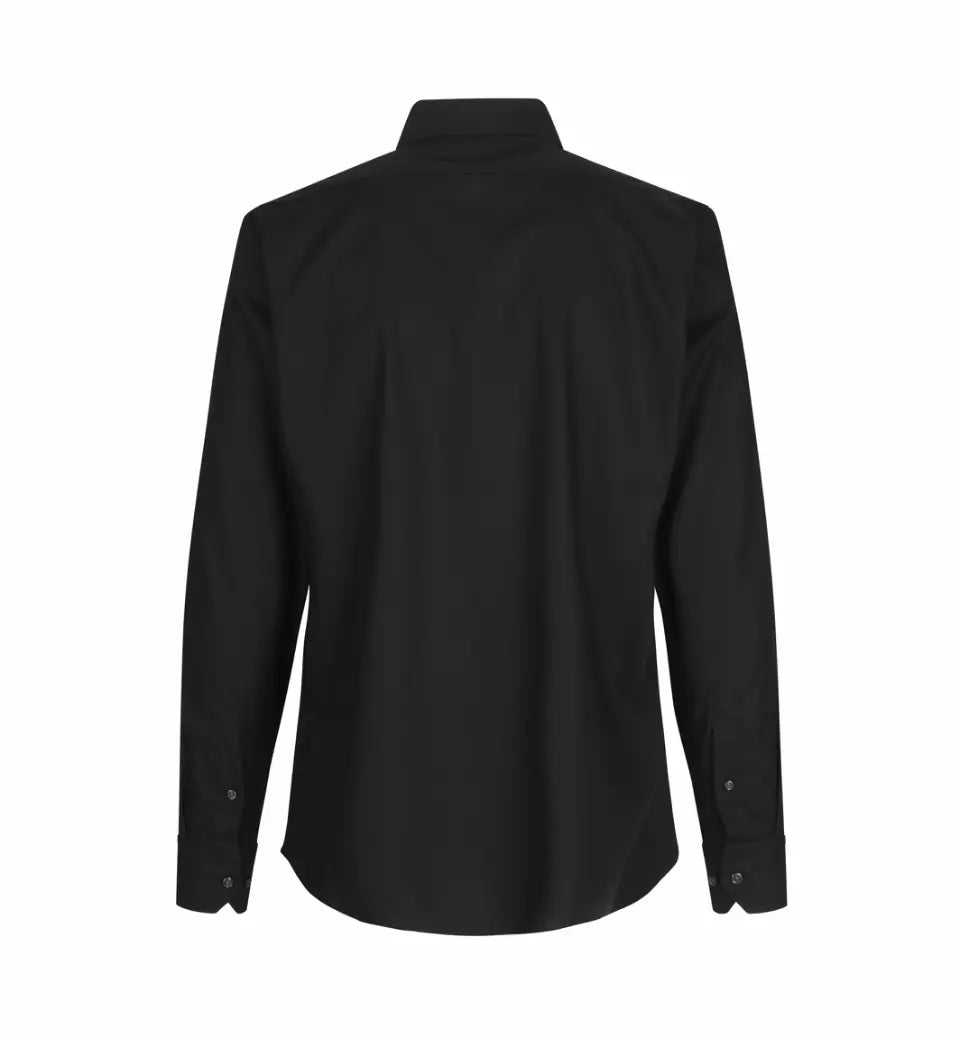 Fine Twill Moderne Business Skjorte, Sort, Seven Seas SS8