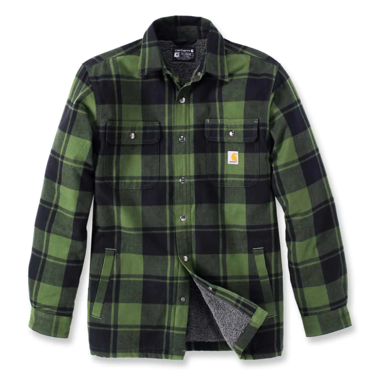 Foret Flannel Skjortejakke, Chive - Carhartt 105939 - GD3