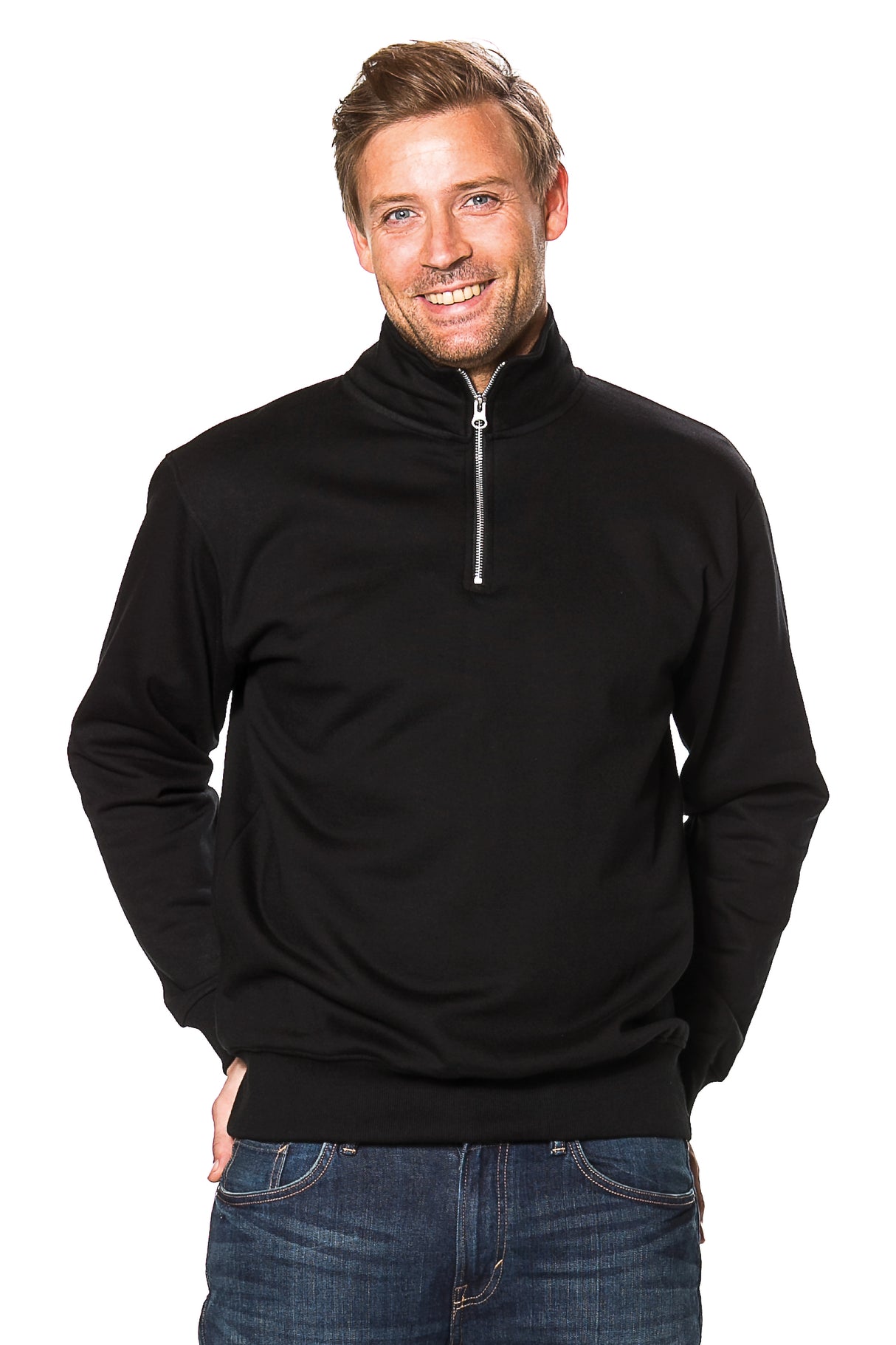 Quarter Zip Sweat - Modekompagniet.dk