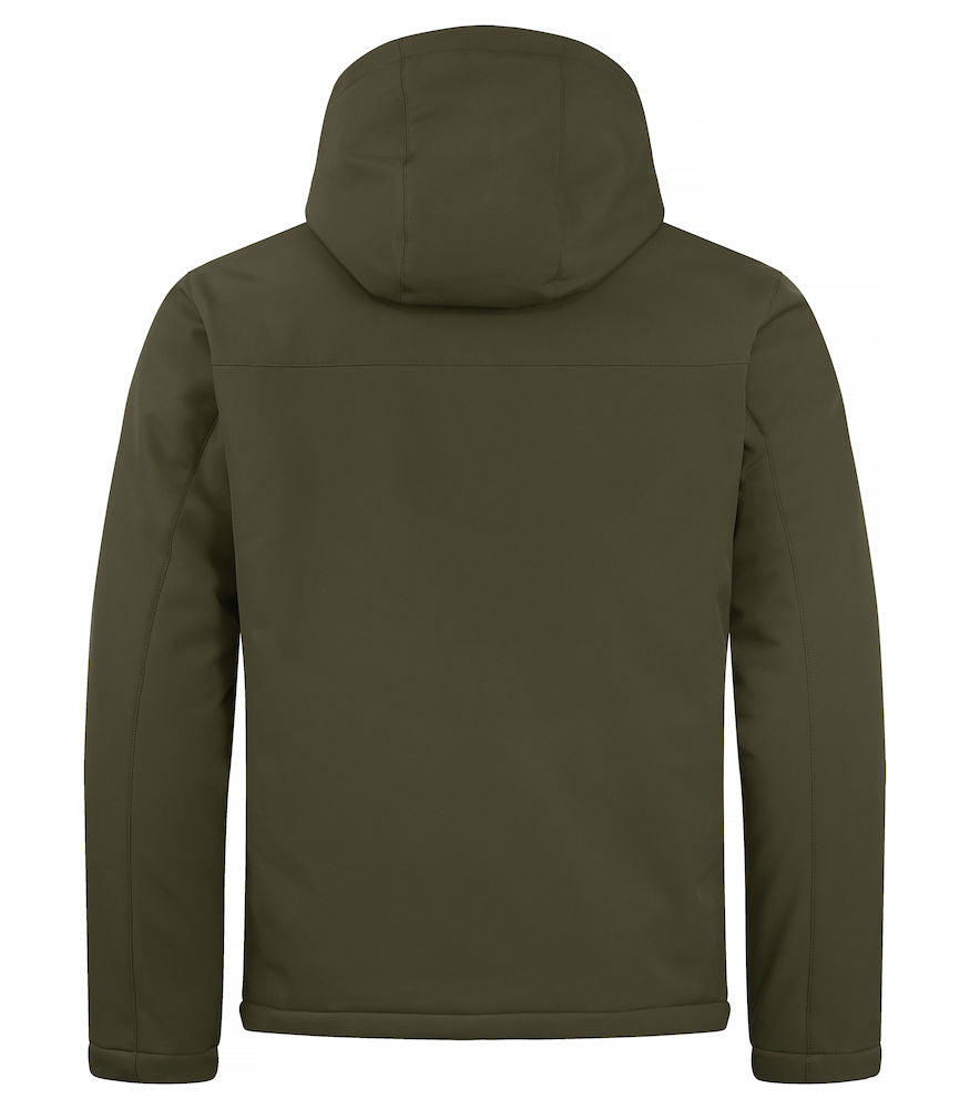 Padded Hoody Softshell - Herre - Oliven - Clique 020952 - Modekompagniet.dk
