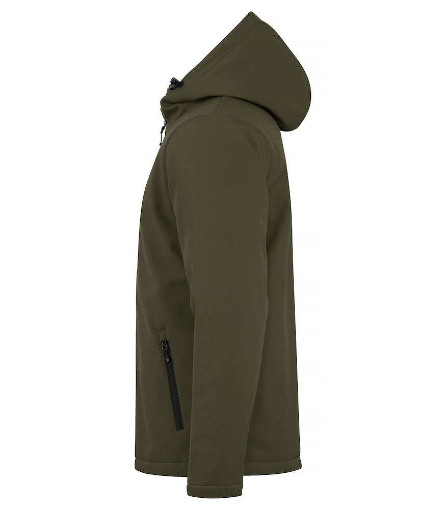 Padded Hoody Softshell - Herre - Oliven - Clique 020952 - Modekompagniet.dk