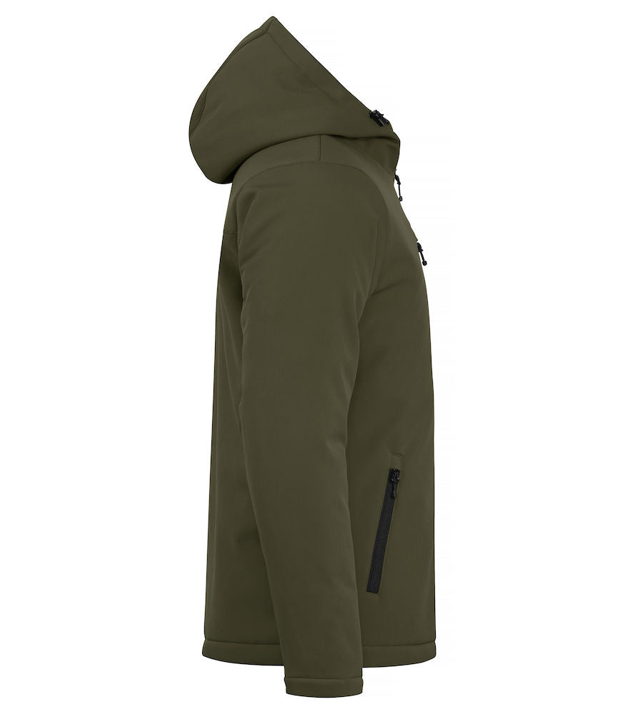 Padded Hoody Softshell - Herre - Oliven - Clique 020952 - Modekompagniet.dk