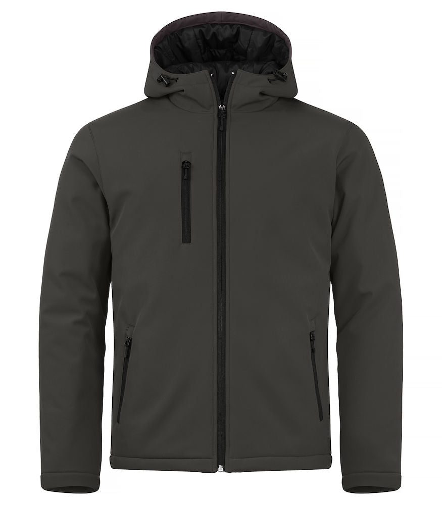 Padded Hoody Softshell - Herre - Mørke Grå- Clique 020952 - Modekompagniet.dk