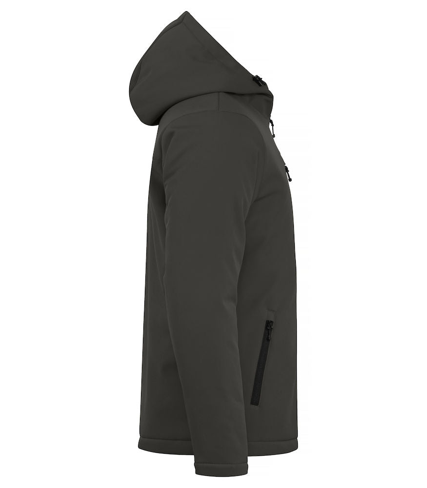 Padded Hoody Softshell - Herre - Mørke Grå- Clique 020952 - Modekompagniet.dk