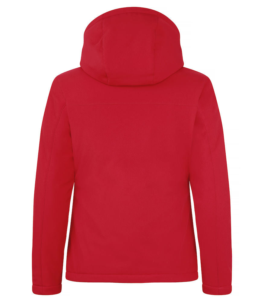 Padded Hoody Softshell - Dame - Rød - Clique 020953 - Modekompagniet.dk