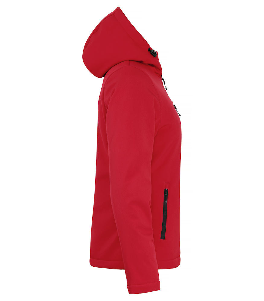 Padded Hoody Softshell - Dame - Rød - Clique 020953 - Modekompagniet.dk
