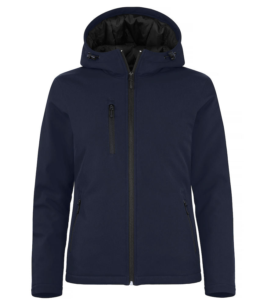 Padded Hoody Softshell - Dame - Navy - Clique 020953 - Modekompagniet.dk
