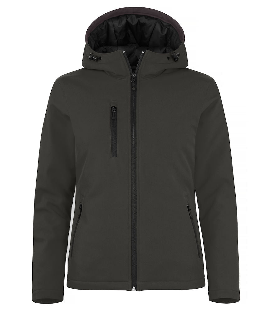 Padded Hoody Softshell - Dame - Grå - Clique 020953 - Modekompagniet.dk