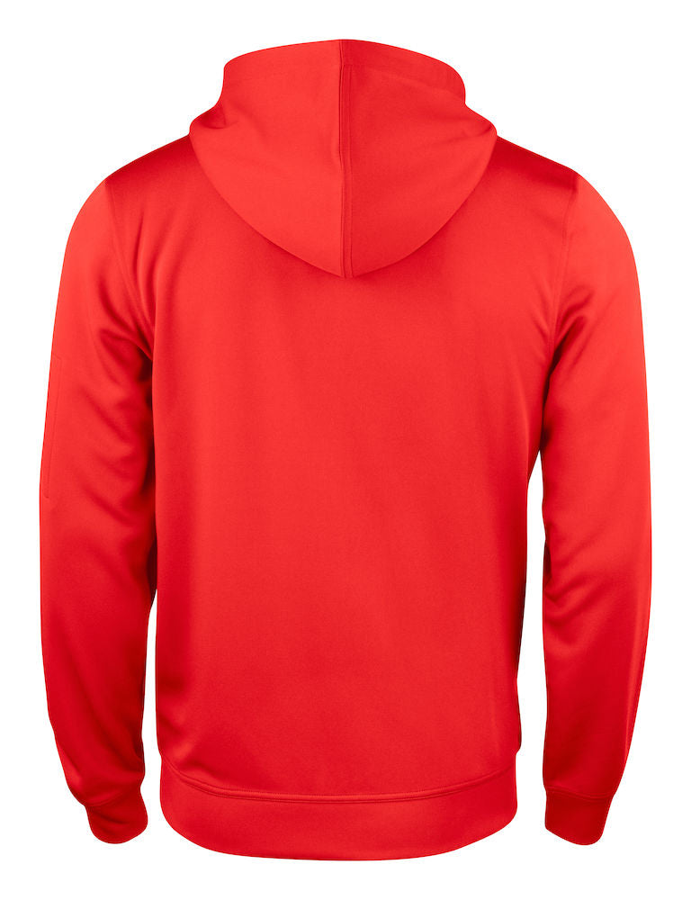 Basic Active Hoody Full Zip - Rød - Clique 021014 - Modekompagniet.dk