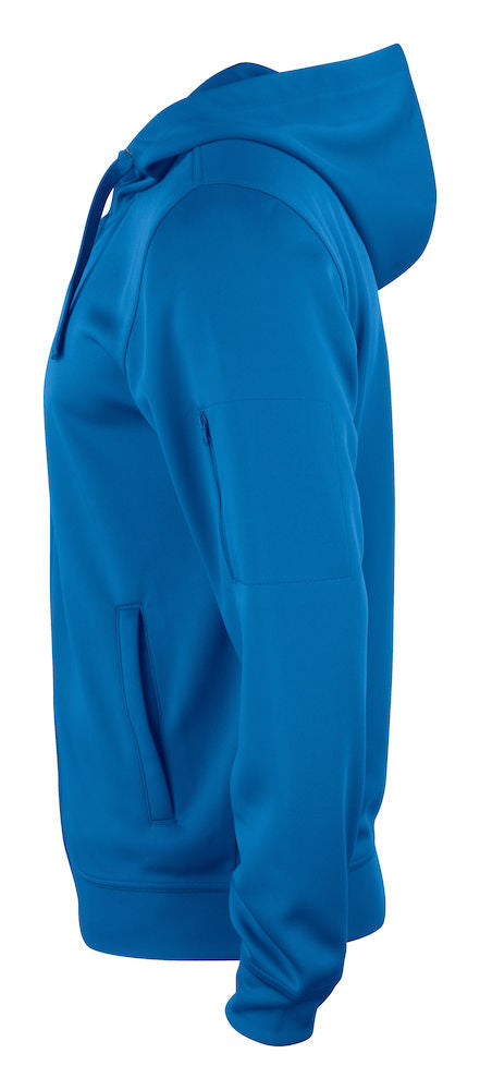 Basic Active Hoody Full Zip - Blå - Clique 021014 - Modekompagniet.dk