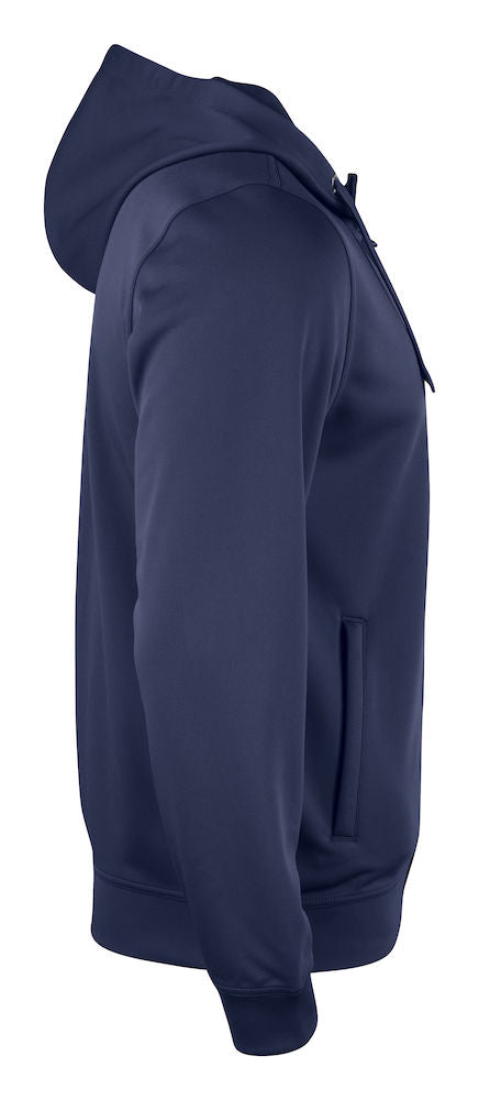 Basic Active Hoody Full Zip - Navy - Clique 021014 - Modekompagniet.dk