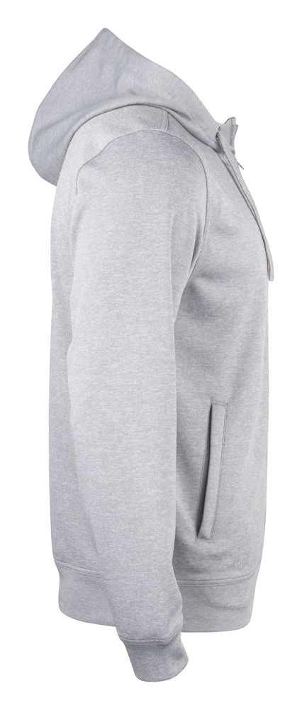 Basic Active Hoody Full Zip - Grå - Clique 021014 - Modekompagniet.dk