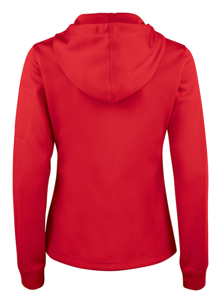 Basic Active Hoody Full Zip - Kvinder - Rød - Clique 021014 - Modekompagniet.dk