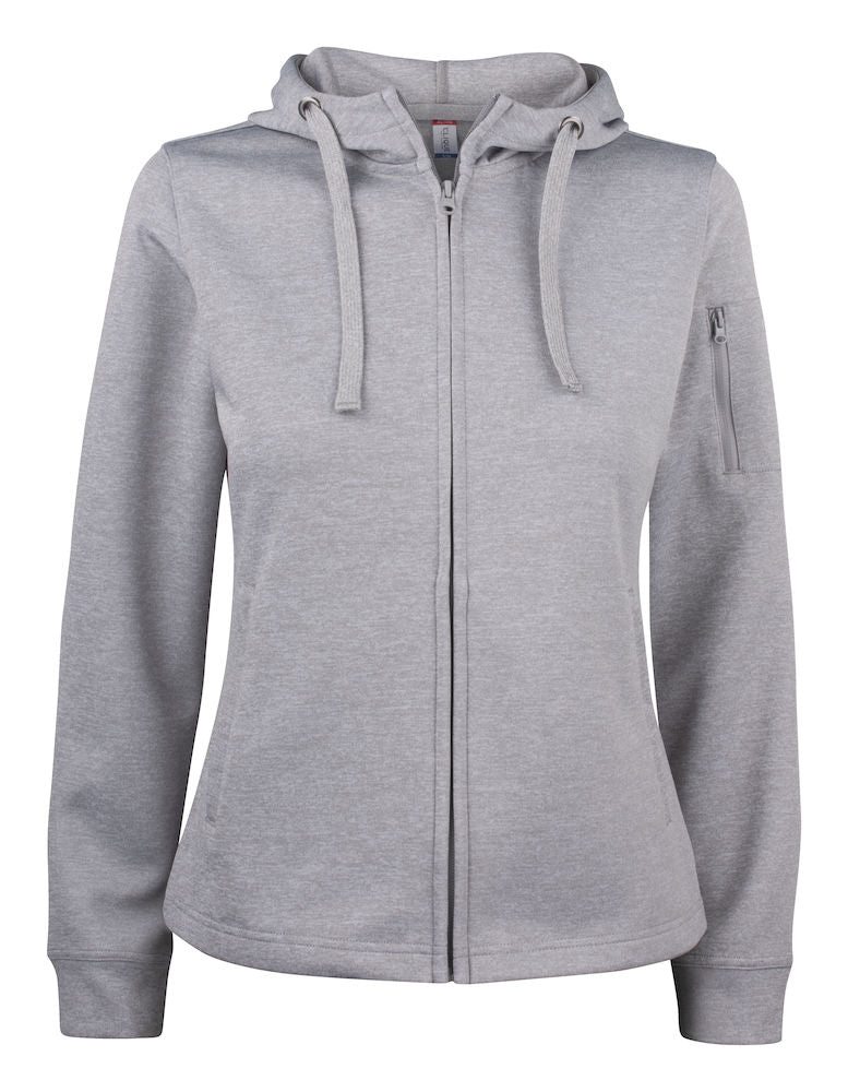 Basic Active Hoody Full Zip - Kvinder - Grå - Clique 021014 - Modekompagniet.dk