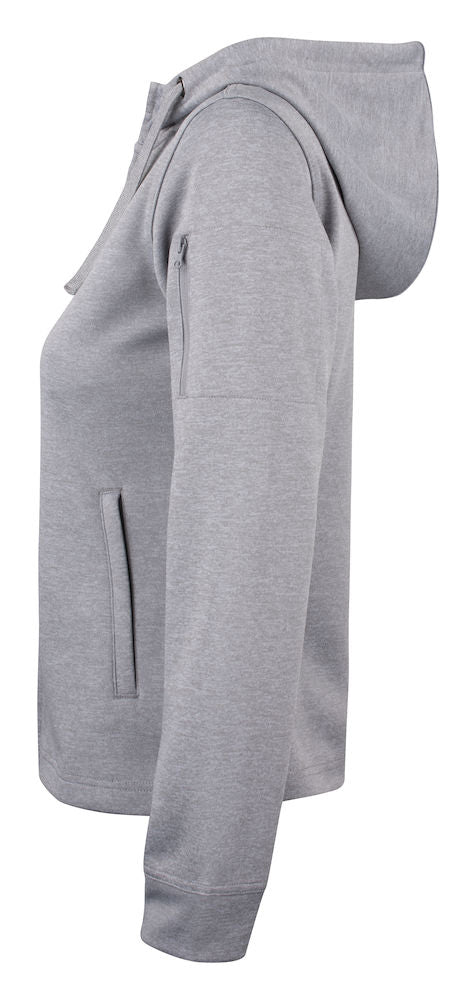Basic Active Hoody Full Zip - Kvinder - Grå - Clique 021014 - Modekompagniet.dk